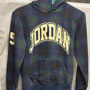 Jordan Blue and Green Sweatshirt Hoodie